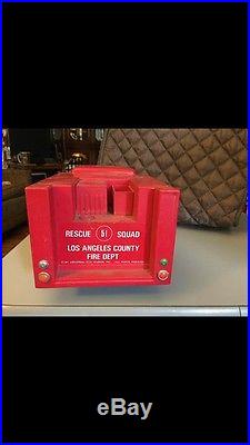 Vintage 1975 Los Angeles County 51 Rescue Squad Fire Dept Truck