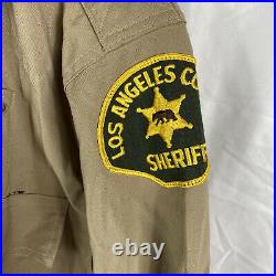 Vintage 50s 60s Los Angeles County Sheriff Patch Shirt Sam Cook