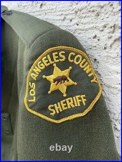 Vintage 50s 60s Los Angeles LA County Sheriff Jacket Coat police California