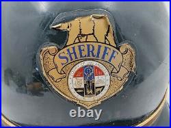 Vintage 70's Los Angeles County Sheriff Motorcycle Helmet Obselete