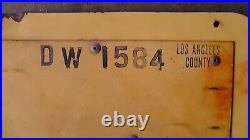 Vintage Authentic Original Porcelain Reflector Sign Los Angeles CA 18x18