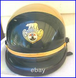 Vintage County Of Los Angeles California Sheriff Motorcycle Helmet Excellent