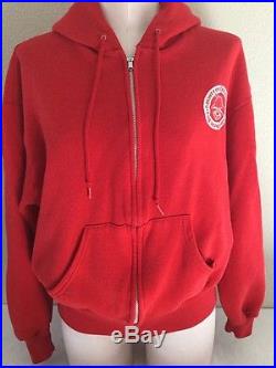 Vintage County Of Los Angeles Fire Department Red Zip Up Hoodie See Photos Sz