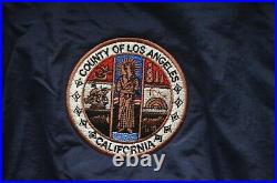 Vintage County of Los Angeles (California) Full-Zip Jacket WithHideaway Hood XLT