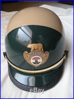 Vintage County of Los Angeles California Sheriff's Motorcycle Helmet Obsolete