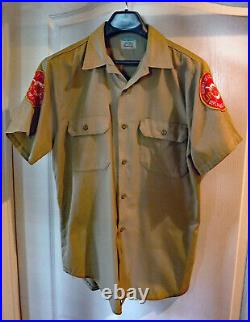 Vintage County of Los Angeles LIFE GUARD Parks & Recreation Uniform Shirt M/L