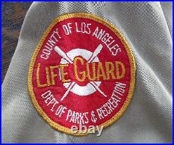 Vintage County of Los Angeles LIFE GUARD Parks & Recreation Uniform Shirt M/L