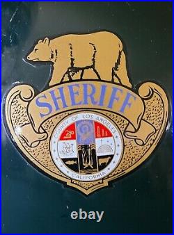 Vintage County of Los Angeles Sheriff Police Motorcycle Helmet