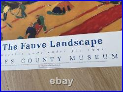Vintage Fauve Landscape Poster Los Angeles County Museum 1990 38 x 26 Derian