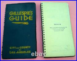 Vintage GILLESPIE'S GUIDE LOS ANGELES CITY AND COUNTY MAPS ©1950