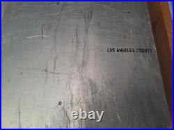 Vintage KEEP RIGHT official road sign-Los Angeles County