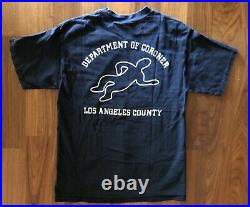 Vintage LA County Coroner shirt los angeles LAPD medium 90s