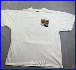 Vintage LA Police Los Angeles County Sheriffs LASD Car T-Shirt White Size XL
