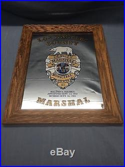 Vintage LOS ANGELES COUNTY DEPUTY MARSHALL MUNICIPAL COURT Mirror