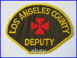Vintage Los Angeles County Deputy Small Cross California CA Twill Police Patch