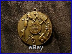 Vintage Los Angeles County Employees Association Medal Sports Around It