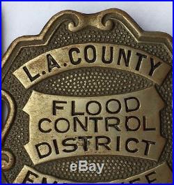 Vintage Los Angeles County Flood Control District Employee Badge #172
