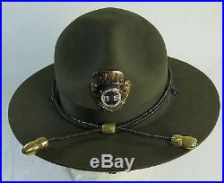 Vintage Los Angeles County Mounted Posse Sheriff Hat Entenmann Badge & Orig. Box