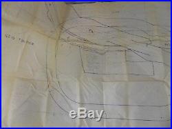 Vintage Los Angeles County Old Road Freeway City Zoning Map 1964 California