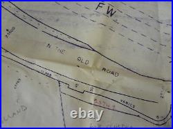 Vintage Los Angeles County Old Road Freeway City Zoning Map 1964 California