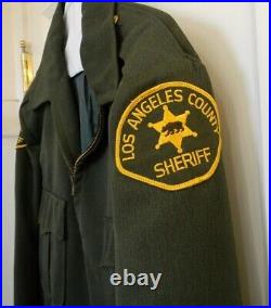 Vintage Los Angeles County Sheriff Ike Jacket in 42R Obsolete LASD, 2 Patches