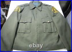 Vintage Los Angeles County Sheriff Ike Jacket in 42R Obsolete LASD, 2 Patches