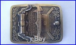 Vintage NEW Condition County of LOS ANGELES FIRE DEPT Brass Belt Buckle Limited