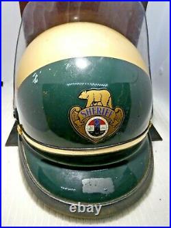 Vintage Obsolete Los Angeles County Sheriff Motorcycle Helmet NYP5