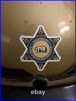 Vintage Police Sheriff Motorcycle Helmet Los Angeles County Original