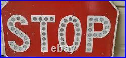 Vintage Stop Sign Cat Eyes Reflectors 30 Los Angeles County Rare CA-65