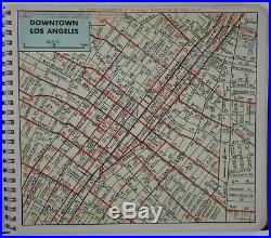 Vintage Thomas Guide Los Angeles County Road Atlas Street Map 1949