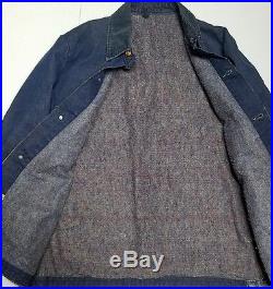 Vintage Wrangler Denim Jacket 1950's Blanket Lined Los Angeles County Jail 40