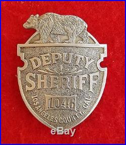 Vintage and obsolete 1920s Los Angeles County Deputy Sheriff's badge