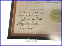 Vtg 1948 Los Angeles County Hospital Framed Certificate Doctor Intern Diploma
