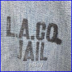 Vtg 1960's LA County Jail Chambray Work Shirt Cheech & Chong Los Angeles Prison