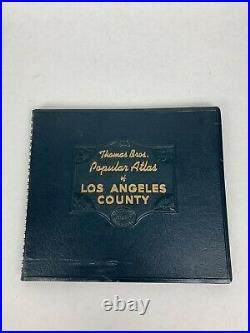 Vtg Thomas Bros Popular Atlas Of Los Angeles County 1956 George Coupland Thomas