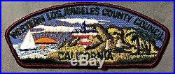 Western Los Angeles County Council Oa Malibu 566 Rare Variety Flap Patch Csp