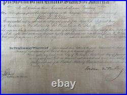 WILLIAM McKINLEY INFAMOUS L. A SHERIFF John Cline Appointment 1899 Signed