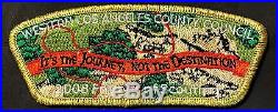 Western Los Angeles County Council Oa Malibu 566 2008 Fos Flap Patch Csp