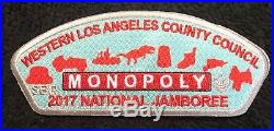 Western Los Angeles County Oa Malibu 566 2017 Jamboree Monopoly Sil 7-patch Set