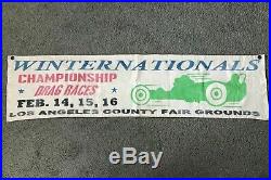 Winter Nationals Championship Drag Racing Los Angeles County Fair Grounds Banner