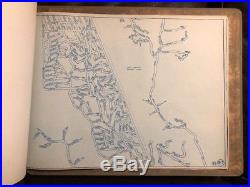 X RARE 1930s OFFICIAL POST OFFICE ATLAS MAP BOOK LOS ANGELES CITY COUNTY CAL USA