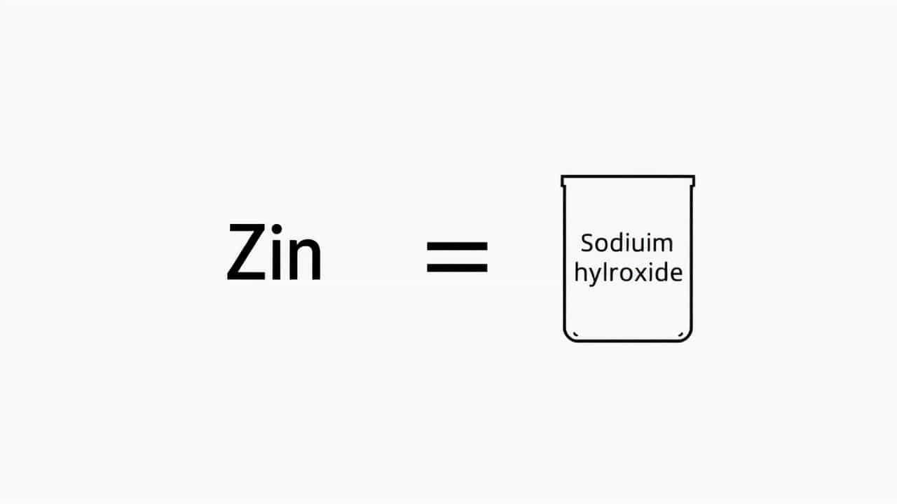 Zinc Reacts With Sodium Hydroxide