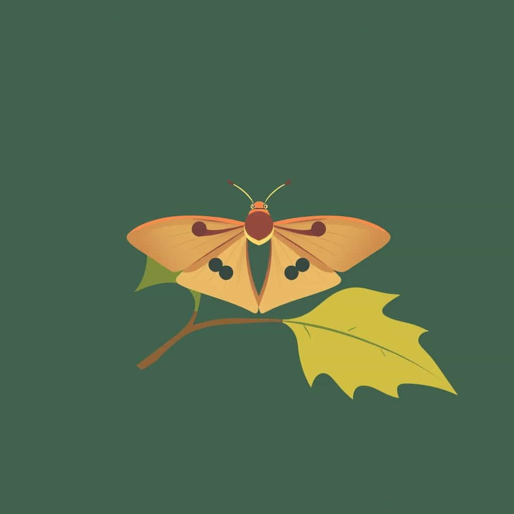 Rosy Maple Moth Caterpillar