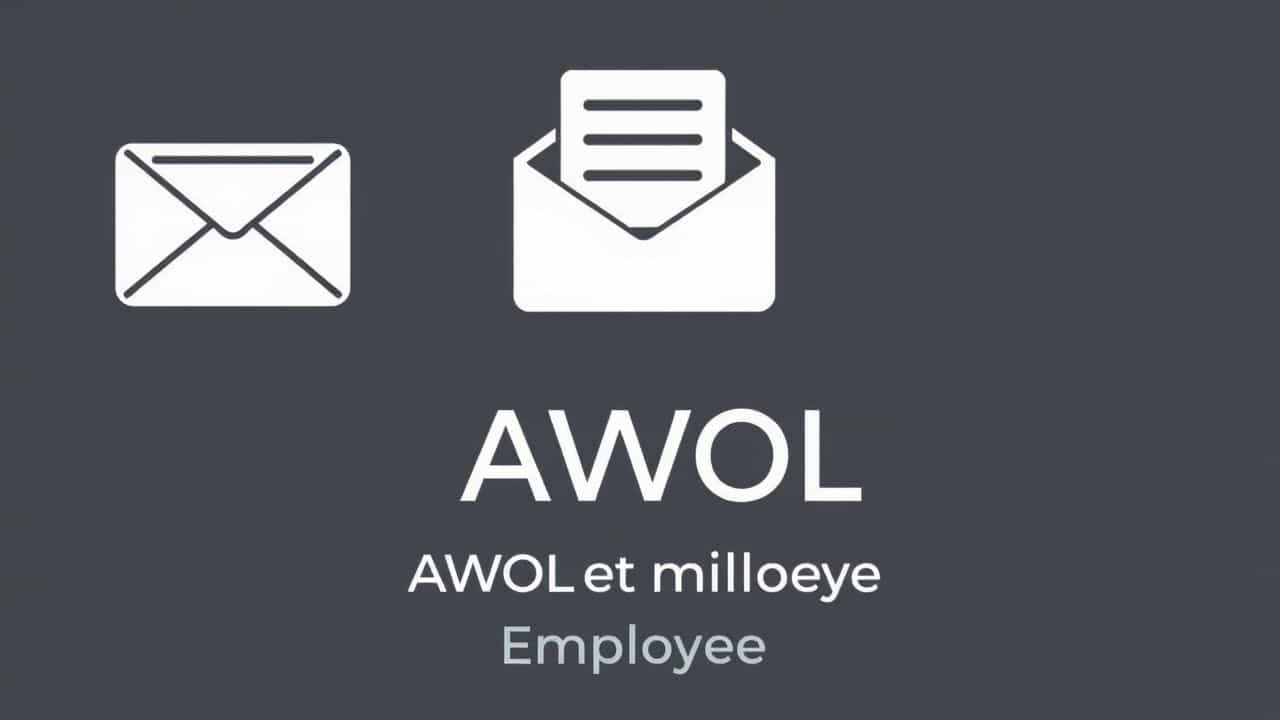 Sample Letter For Awol Employee