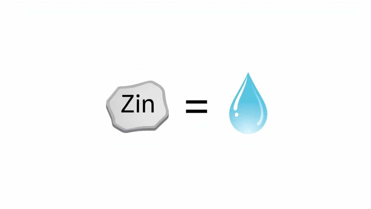 Zinc Reacts With Caustic Potash