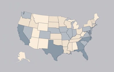 Least Educated States Map