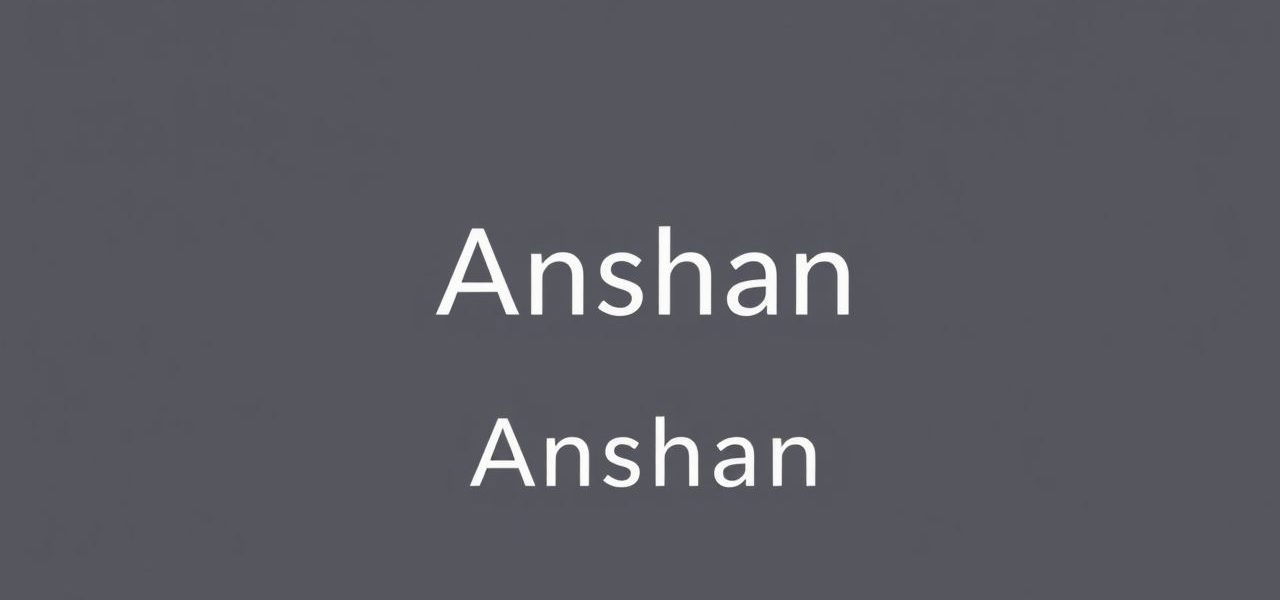 Anshan Meaning in English