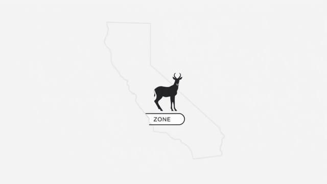 California Pronghorn Zone Map