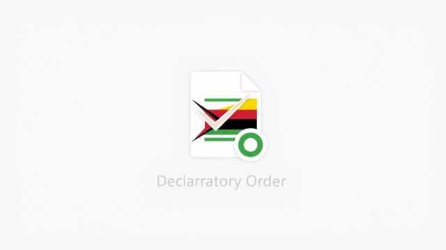 Declaratory Order in Zimbabwe